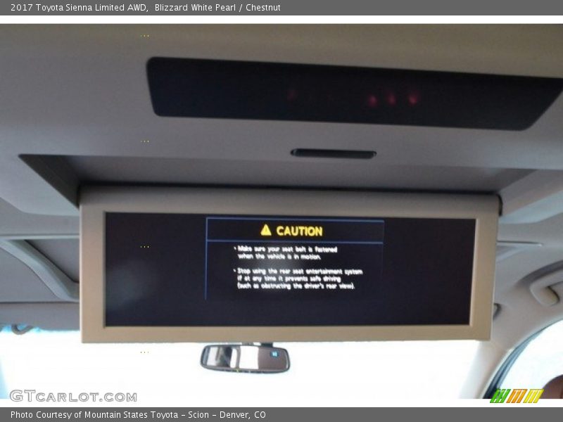 Blizzard White Pearl / Chestnut 2017 Toyota Sienna Limited AWD