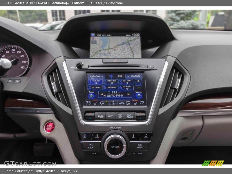 Fathom Blue Pearl / Graystone 2015 Acura MDX SH-AWD Technology