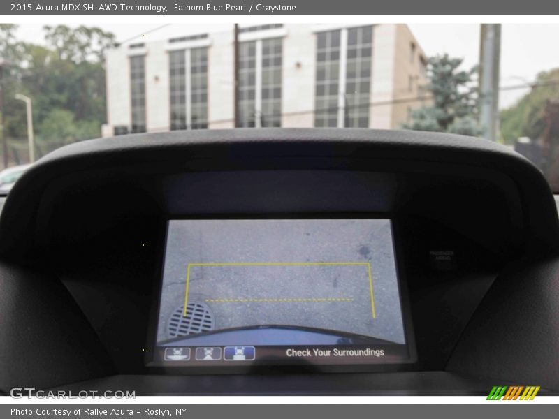Fathom Blue Pearl / Graystone 2015 Acura MDX SH-AWD Technology