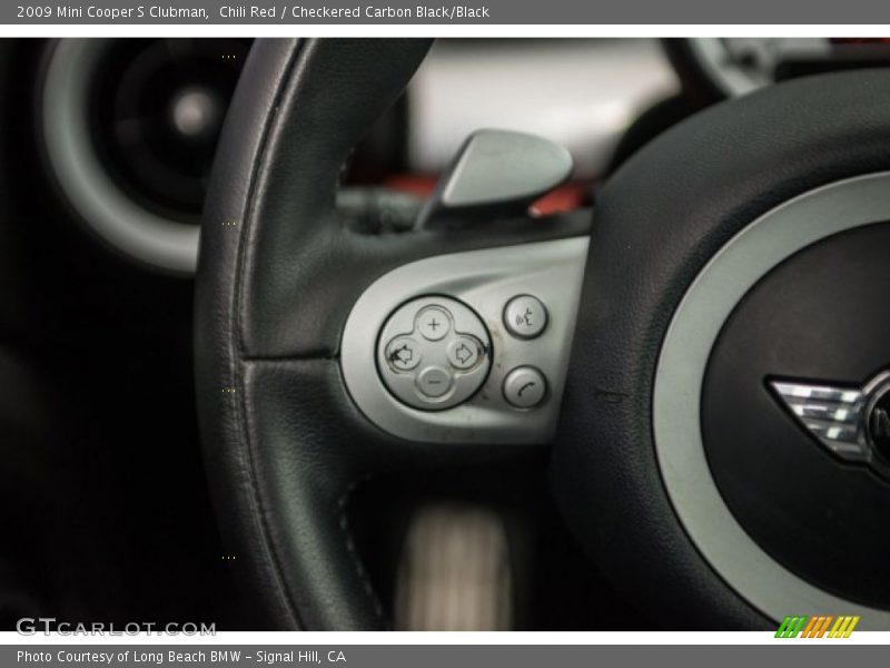 Chili Red / Checkered Carbon Black/Black 2009 Mini Cooper S Clubman