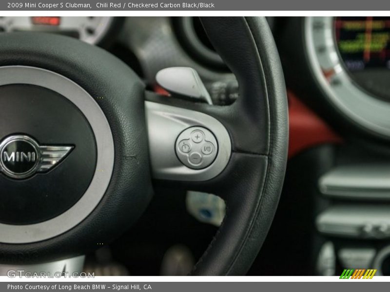 Chili Red / Checkered Carbon Black/Black 2009 Mini Cooper S Clubman