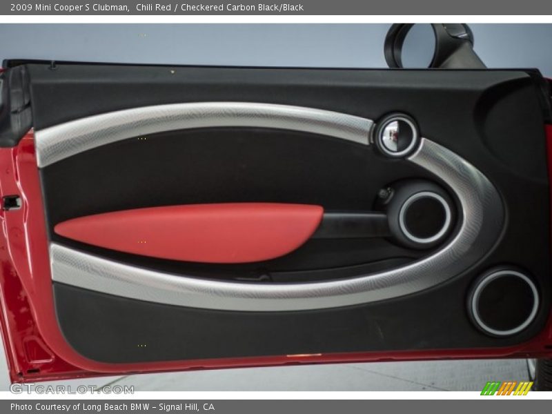 Chili Red / Checkered Carbon Black/Black 2009 Mini Cooper S Clubman