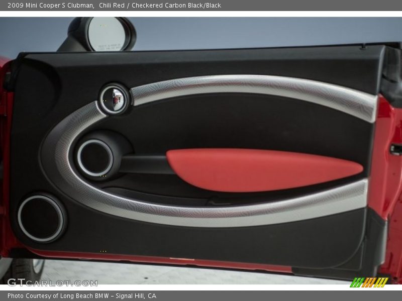 Chili Red / Checkered Carbon Black/Black 2009 Mini Cooper S Clubman