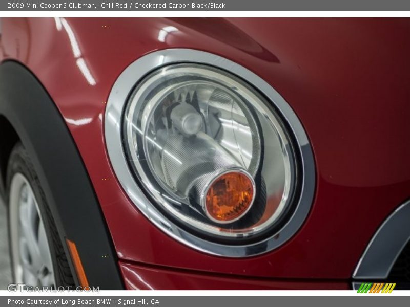 Chili Red / Checkered Carbon Black/Black 2009 Mini Cooper S Clubman