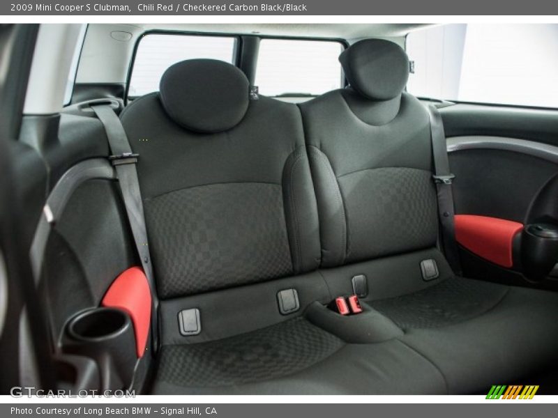 Chili Red / Checkered Carbon Black/Black 2009 Mini Cooper S Clubman