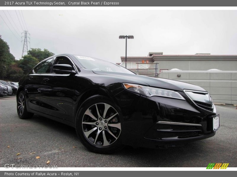 Crystal Black Pearl / Espresso 2017 Acura TLX Technology Sedan