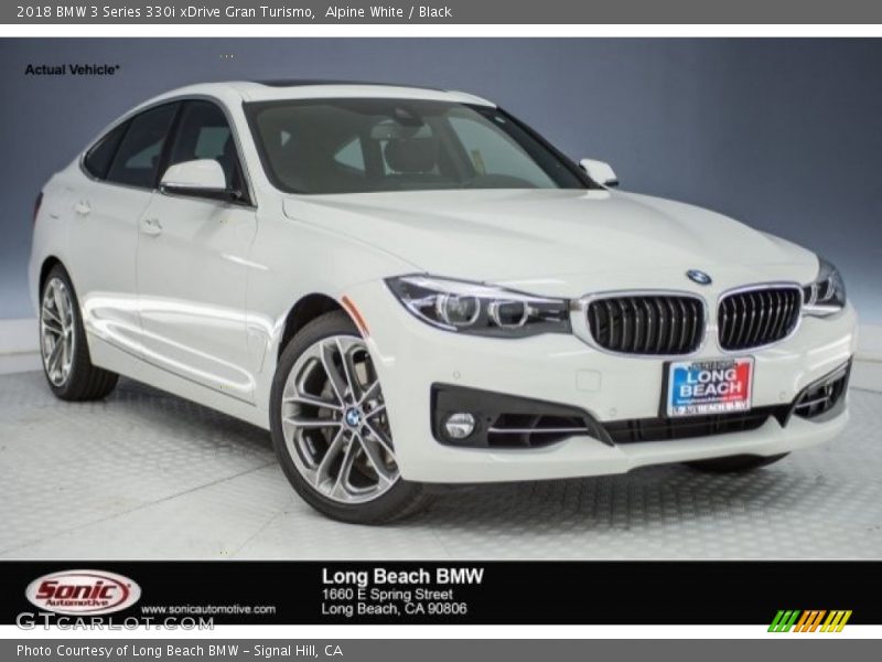 Alpine White / Black 2018 BMW 3 Series 330i xDrive Gran Turismo