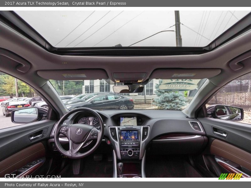 Crystal Black Pearl / Espresso 2017 Acura TLX Technology Sedan