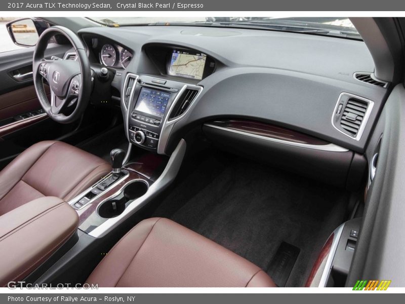 Crystal Black Pearl / Espresso 2017 Acura TLX Technology Sedan