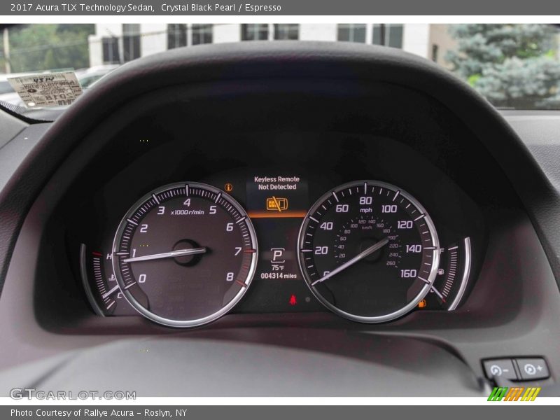Crystal Black Pearl / Espresso 2017 Acura TLX Technology Sedan