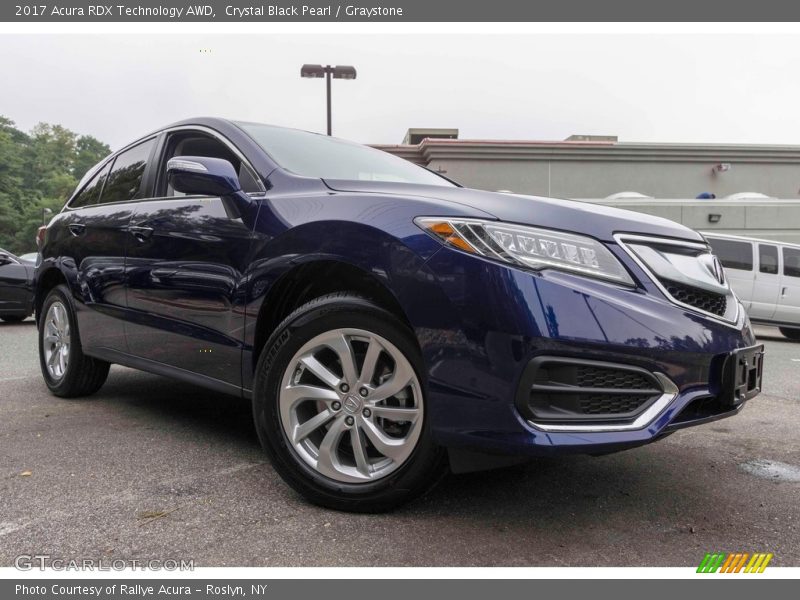 Crystal Black Pearl / Graystone 2017 Acura RDX Technology AWD