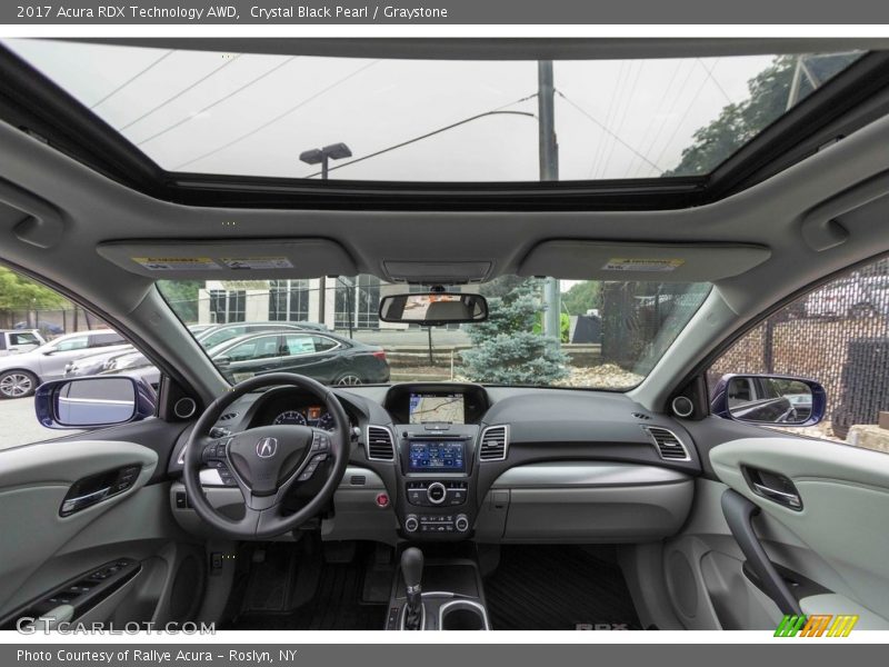 Crystal Black Pearl / Graystone 2017 Acura RDX Technology AWD