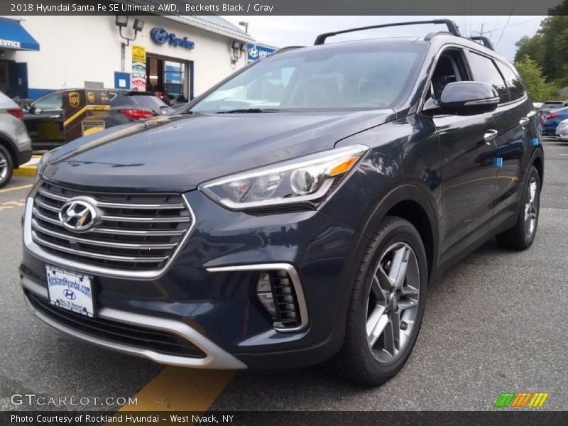 Becketts Black / Gray 2018 Hyundai Santa Fe SE Ultimate AWD