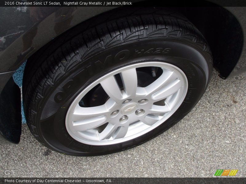 Nightfall Gray Metallic / Jet Black/Brick 2016 Chevrolet Sonic LT Sedan