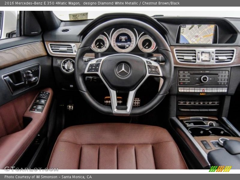 designo Diamond White Metallic / Chestnut Brown/Black 2016 Mercedes-Benz E 350 4Matic Wagon