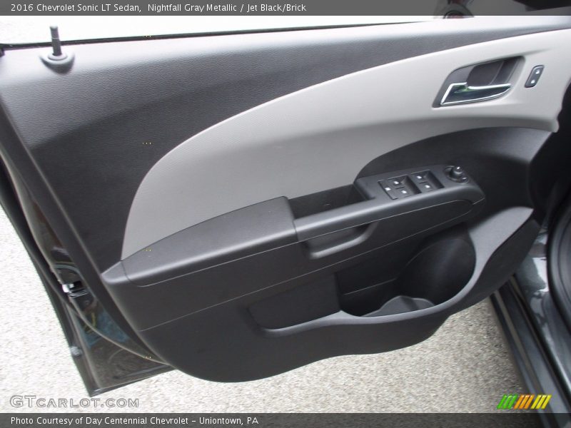 Nightfall Gray Metallic / Jet Black/Brick 2016 Chevrolet Sonic LT Sedan