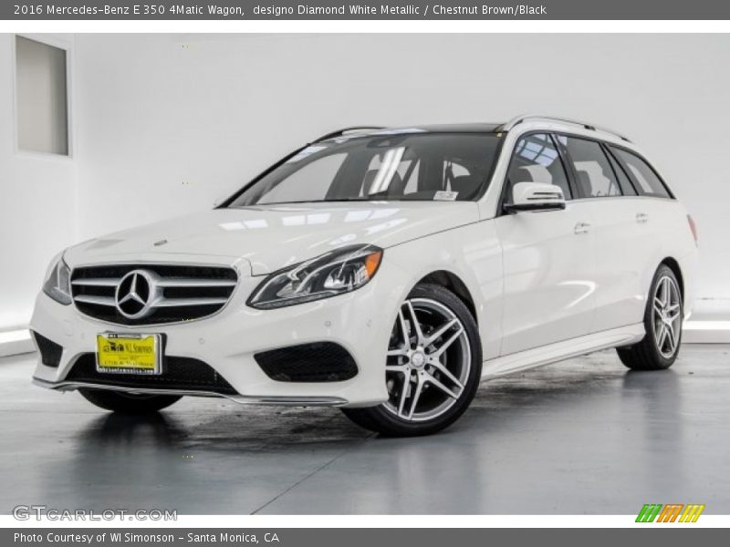 designo Diamond White Metallic / Chestnut Brown/Black 2016 Mercedes-Benz E 350 4Matic Wagon