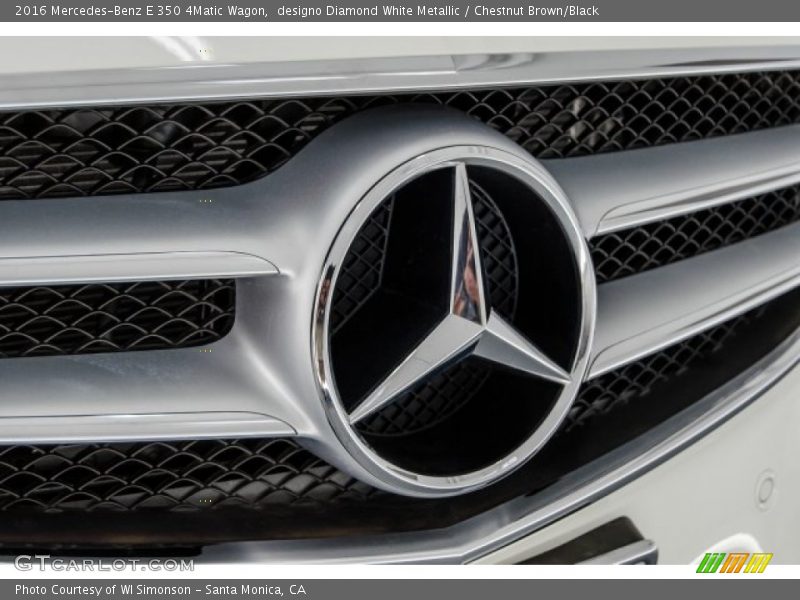 designo Diamond White Metallic / Chestnut Brown/Black 2016 Mercedes-Benz E 350 4Matic Wagon
