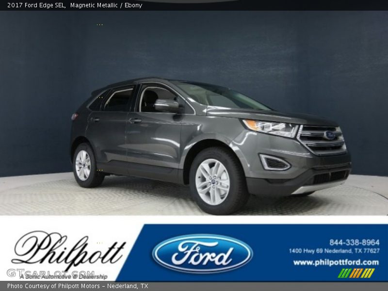 Magnetic Metallic / Ebony 2017 Ford Edge SEL