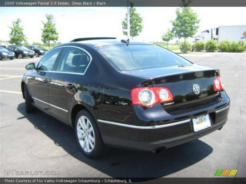 Deep Black / Black 2006 Volkswagen Passat 3.6 Sedan