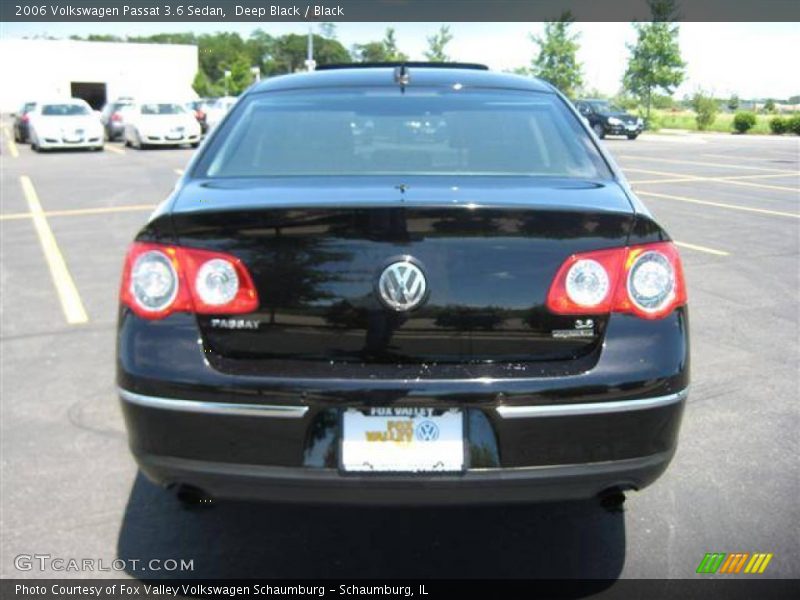 Deep Black / Black 2006 Volkswagen Passat 3.6 Sedan