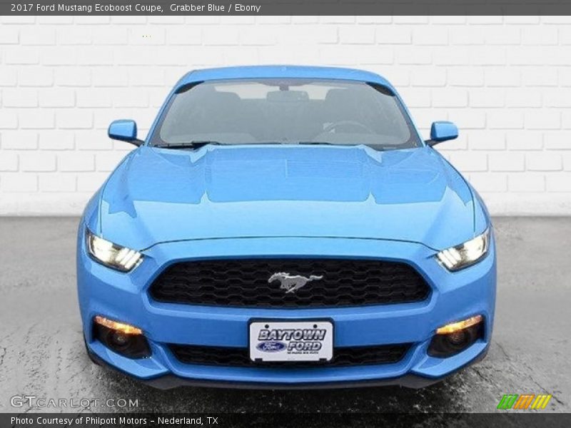 Grabber Blue / Ebony 2017 Ford Mustang Ecoboost Coupe