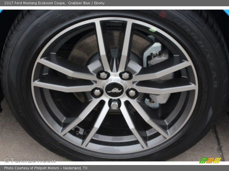 Grabber Blue / Ebony 2017 Ford Mustang Ecoboost Coupe