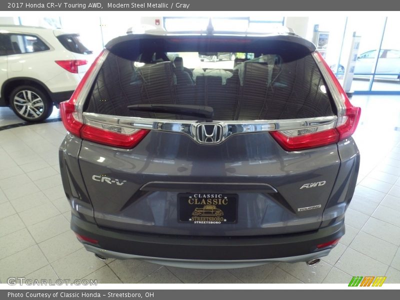 Modern Steel Metallic / Gray 2017 Honda CR-V Touring AWD