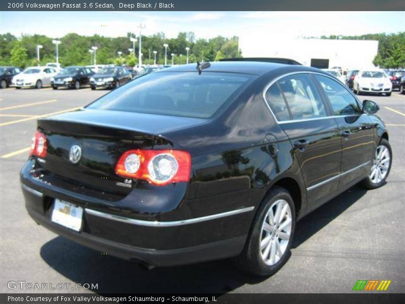 Deep Black / Black 2006 Volkswagen Passat 3.6 Sedan