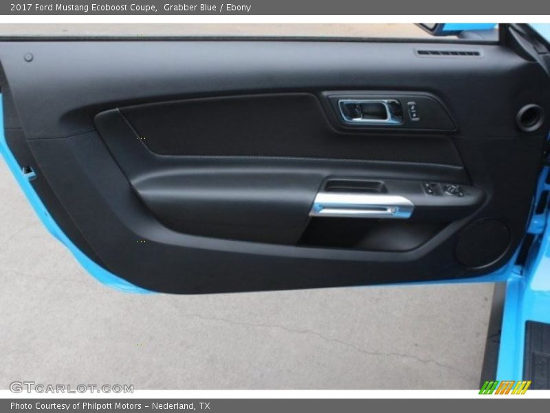 Grabber Blue / Ebony 2017 Ford Mustang Ecoboost Coupe