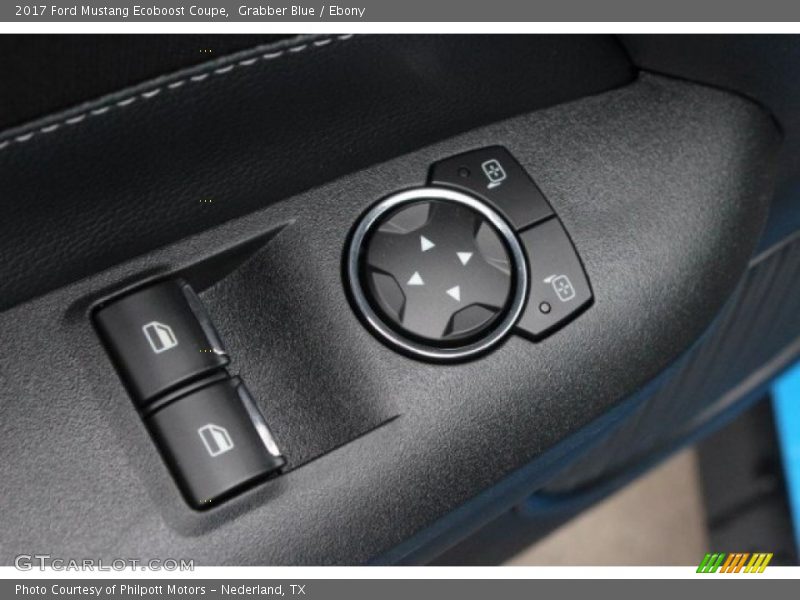 Grabber Blue / Ebony 2017 Ford Mustang Ecoboost Coupe