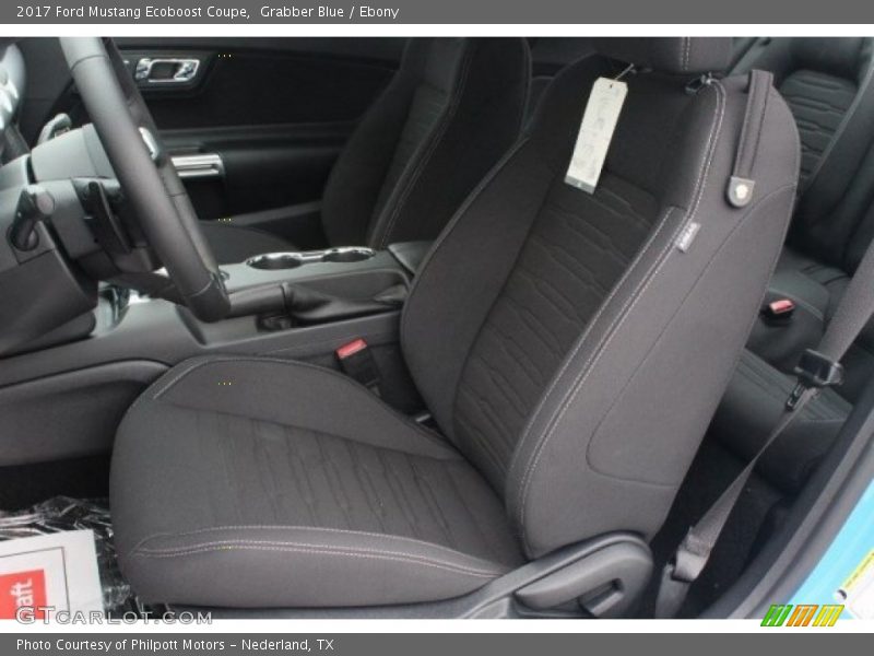 Grabber Blue / Ebony 2017 Ford Mustang Ecoboost Coupe