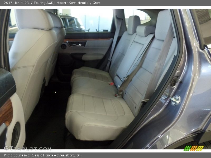 Modern Steel Metallic / Gray 2017 Honda CR-V Touring AWD