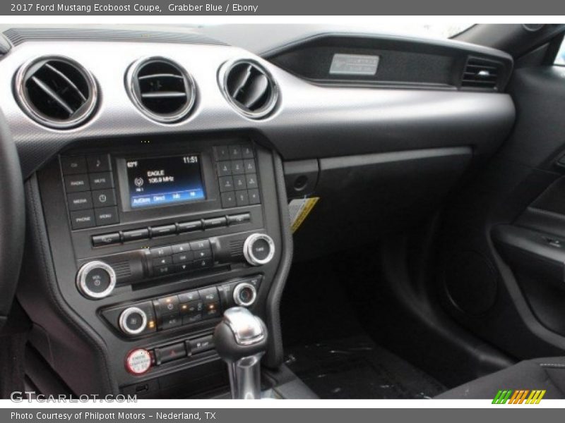 Grabber Blue / Ebony 2017 Ford Mustang Ecoboost Coupe