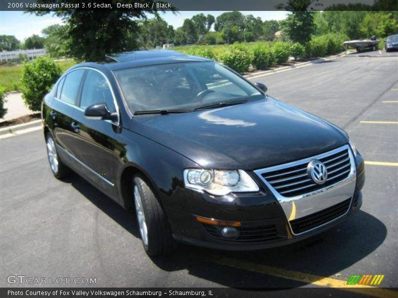 Deep Black / Black 2006 Volkswagen Passat 3.6 Sedan