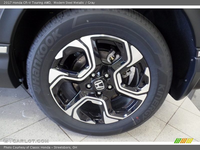 Modern Steel Metallic / Gray 2017 Honda CR-V Touring AWD
