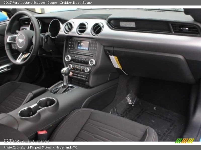 Grabber Blue / Ebony 2017 Ford Mustang Ecoboost Coupe