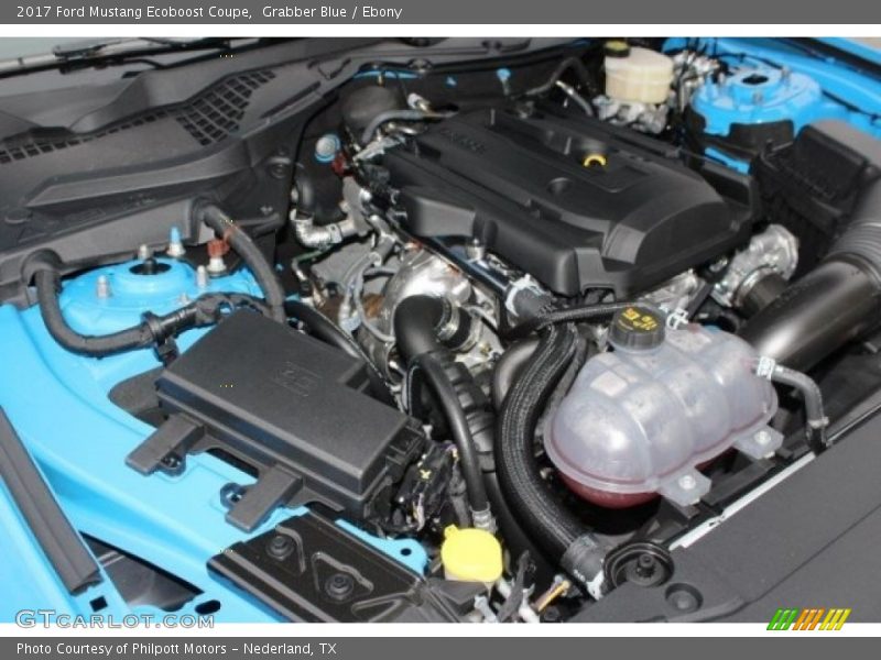 Grabber Blue / Ebony 2017 Ford Mustang Ecoboost Coupe