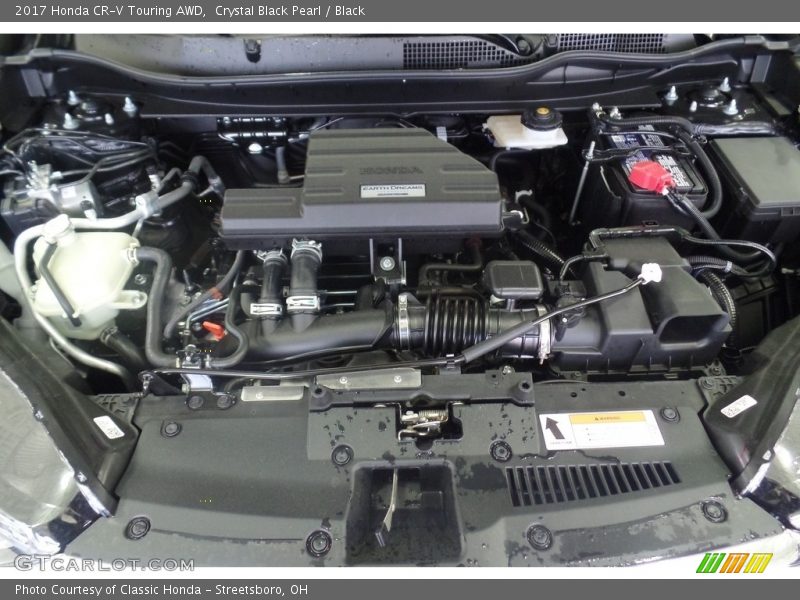 Crystal Black Pearl / Black 2017 Honda CR-V Touring AWD