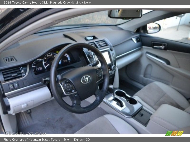 Magnetic Gray Metallic / Ivory 2014 Toyota Camry Hybrid XLE