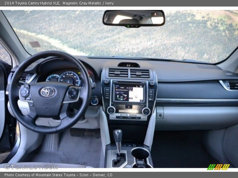 Magnetic Gray Metallic / Ivory 2014 Toyota Camry Hybrid XLE