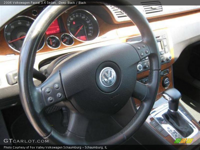 Deep Black / Black 2006 Volkswagen Passat 3.6 Sedan