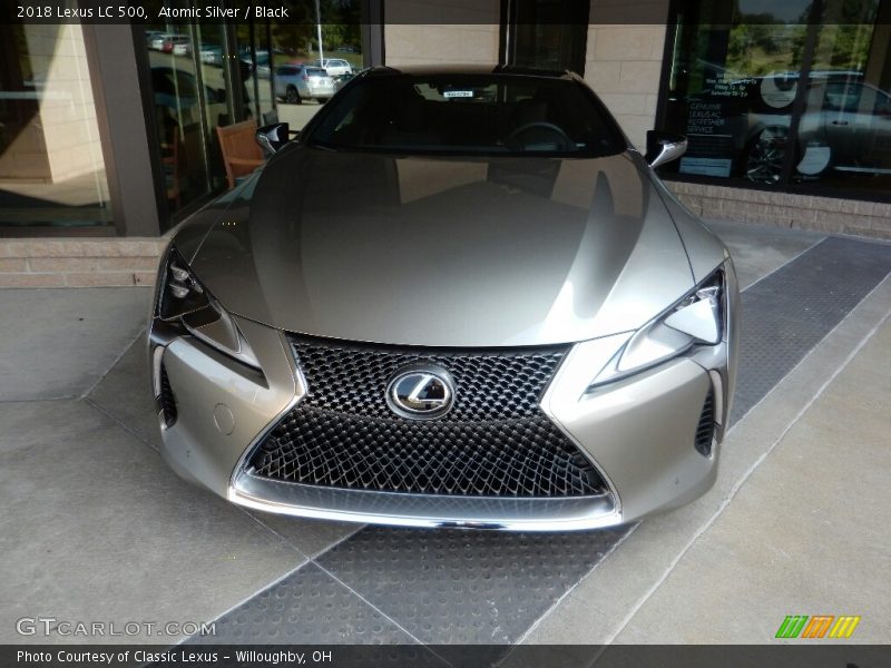 Atomic Silver / Black 2018 Lexus LC 500