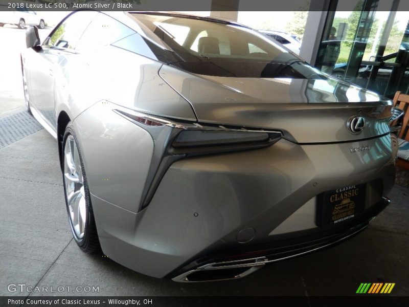 Atomic Silver / Black 2018 Lexus LC 500