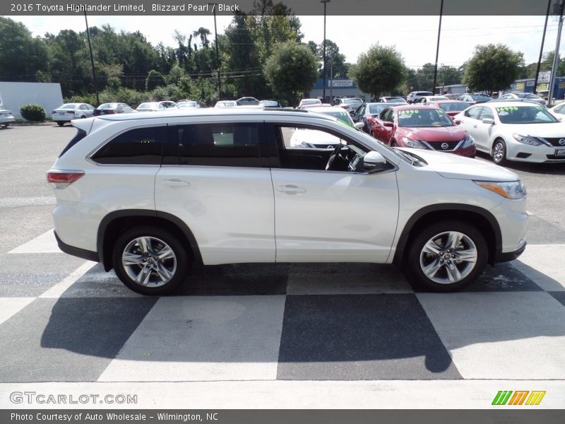 Blizzard Pearl / Black 2016 Toyota Highlander Limited