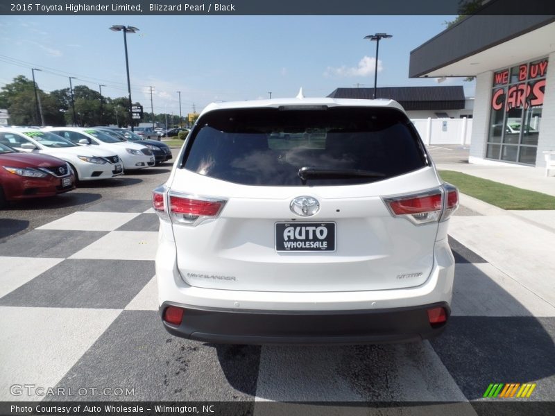 Blizzard Pearl / Black 2016 Toyota Highlander Limited