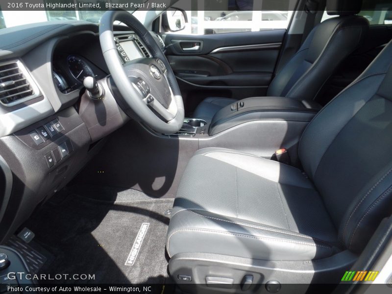 Blizzard Pearl / Black 2016 Toyota Highlander Limited