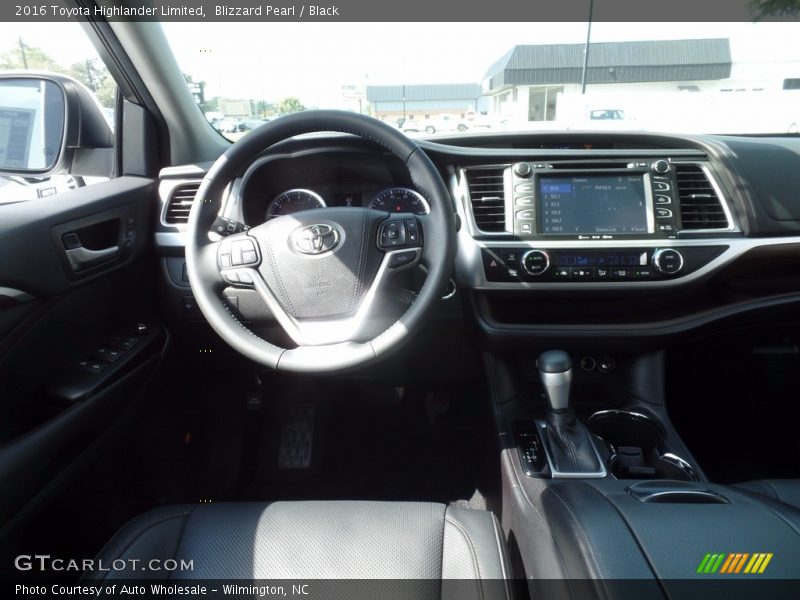 Blizzard Pearl / Black 2016 Toyota Highlander Limited
