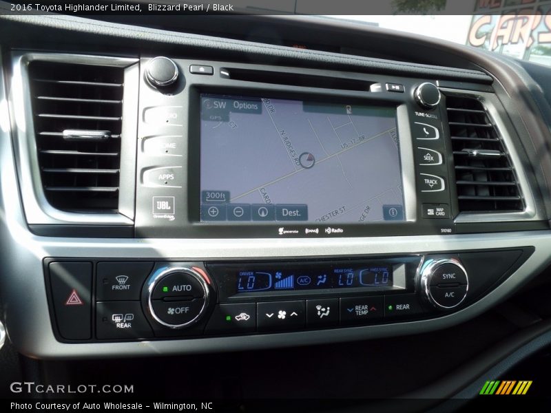 Blizzard Pearl / Black 2016 Toyota Highlander Limited