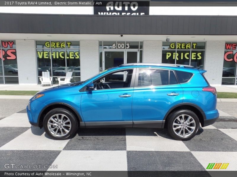 Electric Storm Metallic / Ash 2017 Toyota RAV4 Limited